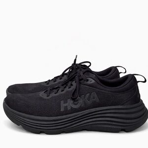 HOKA Gaviota 3 Black Running Shoes Men’s Size 10.5 Stability Cushioned Sneakers